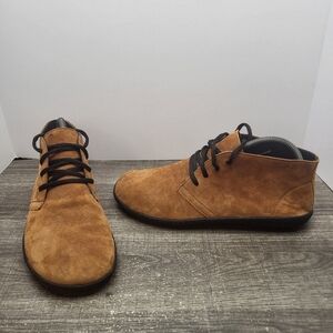 Groundies Barefoot Brown Suede Lace Up Men’s Size 7 Shoes
